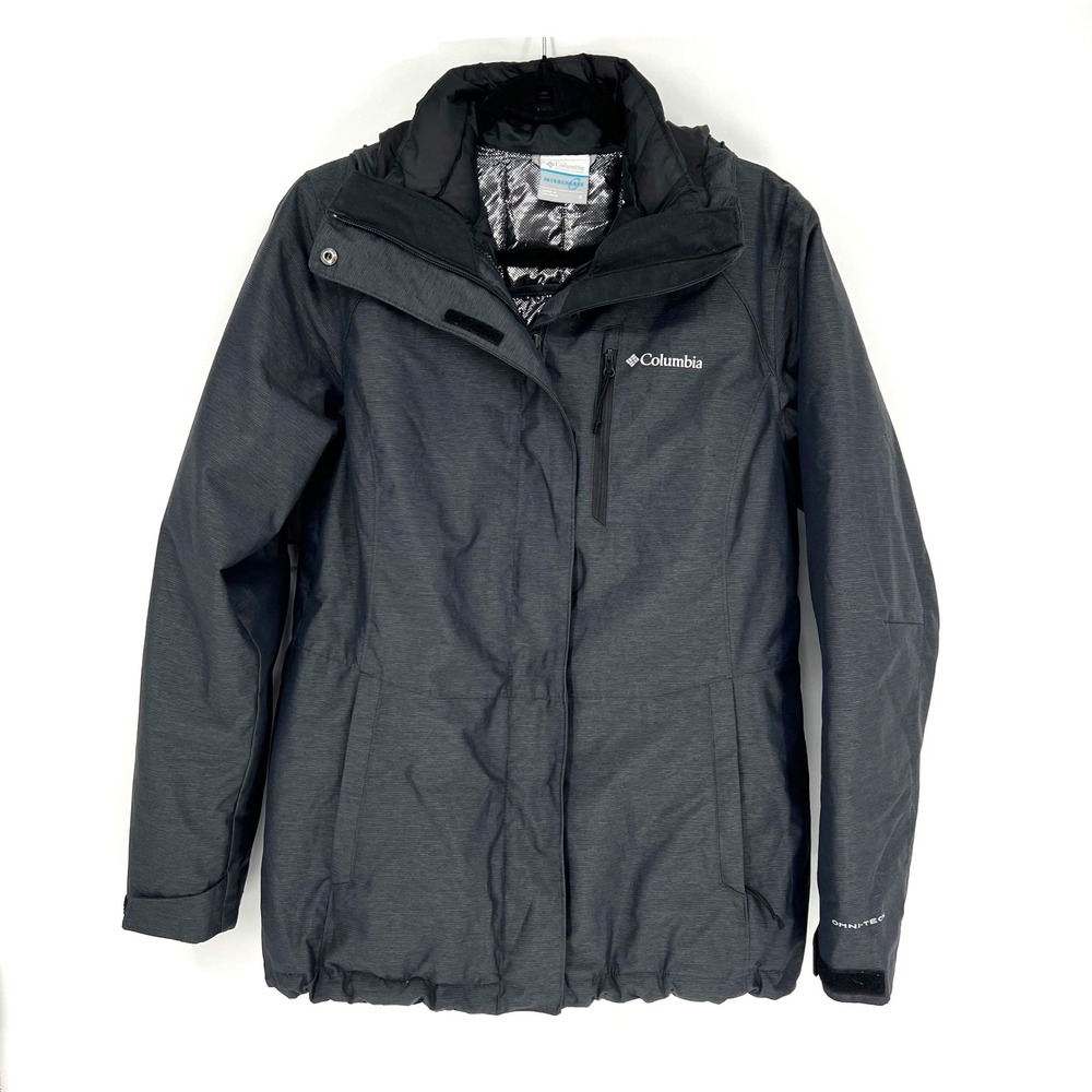 Columbia Whirlibird Interchange 3-in-1 Jacket Small Gray Black Winter Ski Coat
